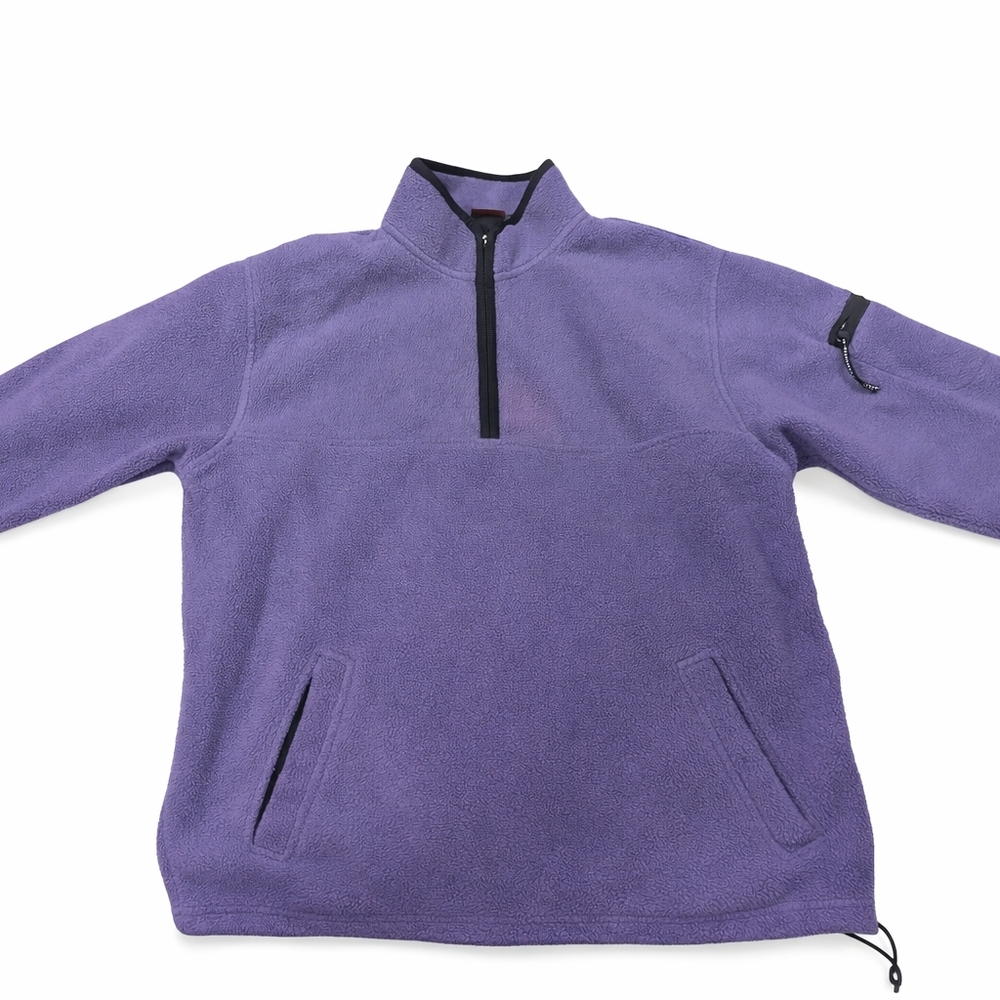 Prospirit Men's Zip-Up Sweater in Purple